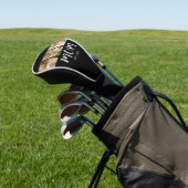 Mom Established Elegant Script Black 3 Photo  Golf Headcover (In SItu)