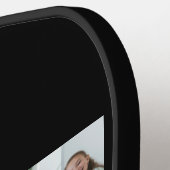 Mom Established Elegant Script Black 3 Photo Pickleball Schläger (Linke Seite)