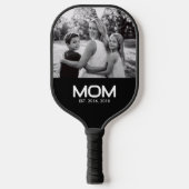 Mom Established Fun Bold Photo Pickleball Schläger (Vorderseite)