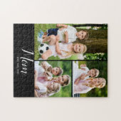 Mom Established Modern 3 Photo Puzzle (Horizontal)