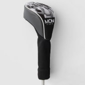 Mom Established Modern Bold Photo Golf Headcover (angewinkelt)