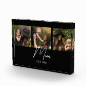 Mom Established Modern Bold Script Black 3 Photo Fotoblock (Rechts)