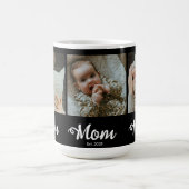 Mom Established Modern Bold Script Black 3 Photo Kaffeetasse (Mittel)