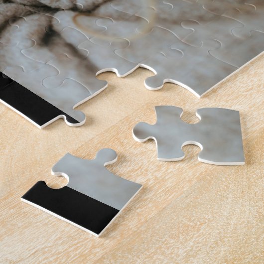 Mom Established Modern Bold Script Black 3 Photo Puzzle (Seite)