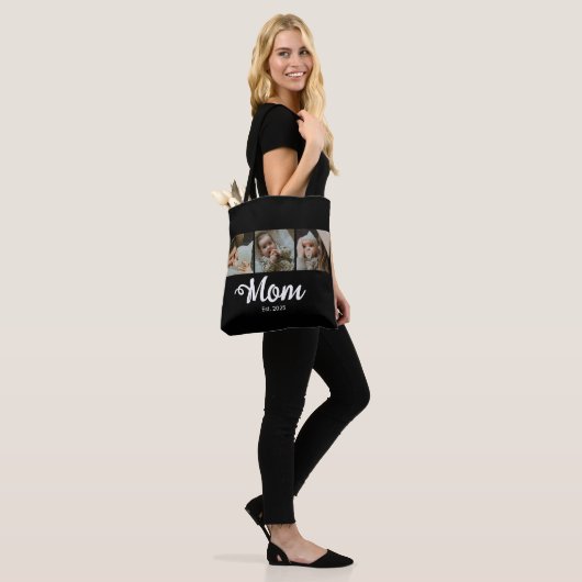 Mom Established Modern Bold Script Black 3 Photo Tasche (Am Model)