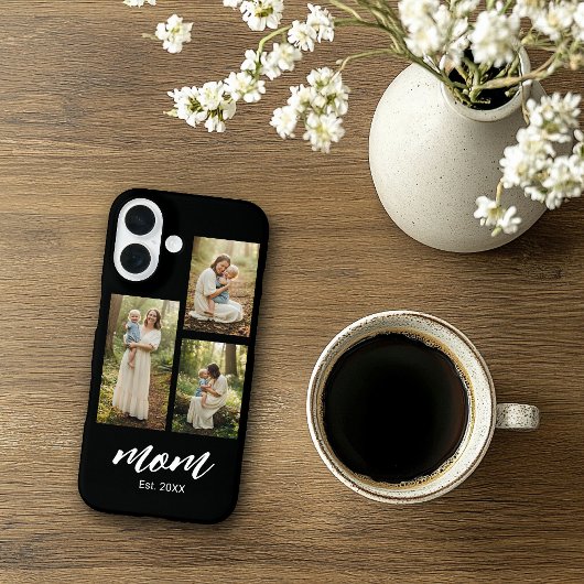 Mom Established Modern Script 3 Photo Case-Mate iPhone Hülle