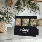 Mom Established Modern Script 3 Photo Fotoplatte