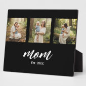 Mom Established Modern Script 3 Photo Fotoplatte (Seite)