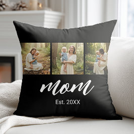 Mom Established Modern Script 3 Photo Kissen