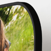 Mom Established Modern Script 3 Photo Pickleball Schläger (Linke Seite)