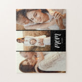 Mom Established Modern Script 3 Photo Puzzle (Vertikal)