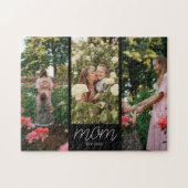 Mom Established Modern Script 3 Photo  Puzzle (Horizontal)