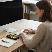 Mom Established Modern Script Black 3 Photo Case-Mate iPhone Hülle