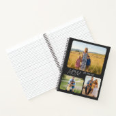 Mom Established Modern Script Black 3 Photo Notizblock (Innenseite)