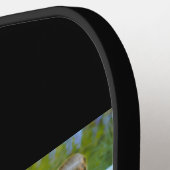 Mom Established Modern Script Black 3 Photo Pickleball Schläger (Linke Seite)