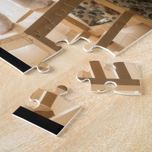 Mom Established Modern Script Black 3 Photo Puzzle (Seite)