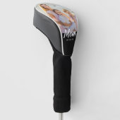Mom Established Modern Script Photo Golf Headcover (angewinkelt)