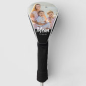 Mom Established Modern Script Photo Golf Headcover (Vorderseite)
