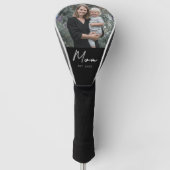 Mom Established Modern Script Photo Golf Headcover (Vorderseite)