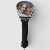 Mom Established Modern Script Photo Golf Headcover (Vorderseite)