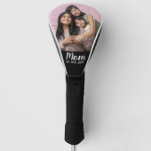 Mom Established Modern Script Photo Golf Headcover (Vorderseite)