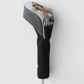 Mom Established Modern Script Photo Golf Headcover (angewinkelt)