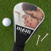 Mom Established Modern Script Photo Golf Headcover