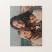 Mom Established Modern Script Photo Puzzle (Vertikal)