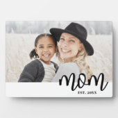 Mom Established Mother's Day Gift Photo Fotoplatte (Vorderseite)