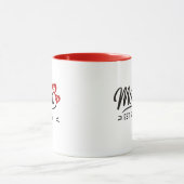 Mom Established Mothers Day  Tasse (Zentrum)