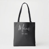 Mom Established New Mom Black Gift Tasche (Vorderseite)