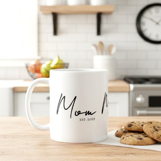 Mom Established New Mom Gift Coffee Kaffeetasse