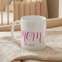 Mom Established New Mom Gift Coffee Mug Kaffeetasse