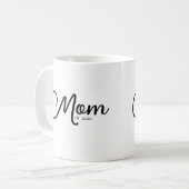 Mom Established New Mom Gift Coffee Mug Kaffeetasse (Vorderseite Links)