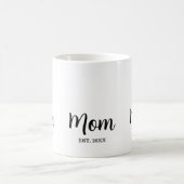 Mom Established New Mom Gift Kaffeetasse (Mittel)