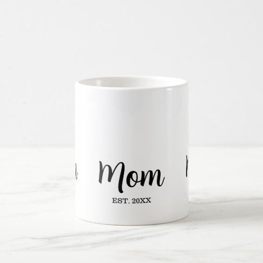 Mom Established New Mom Gift Kaffeetasse (Mittel)