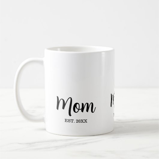 Mom Established New Mom Gift Kaffeetasse (Links)