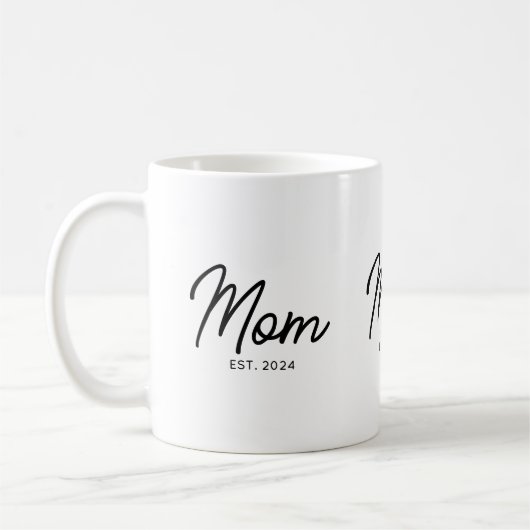 Mom Established New Mom Gift Kaffeetasse (Links)