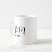 Mom Established New Mom Gift Kaffeetasse (Vorderseite Links)