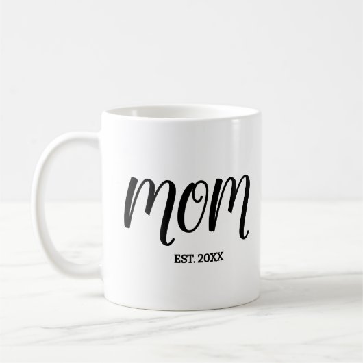 Mom Established New Mom Gift Kaffeetasse (Links)