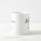 Mom Established New Mom Gift Minimalist Kaffeetasse (Mittel)