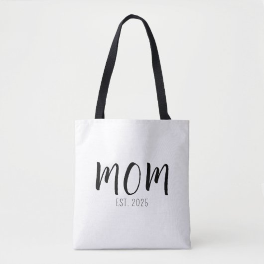 Mom Established New Mom Gift Tasche (Vorderseite)
