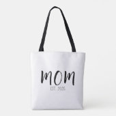 Mom Established New Mom Gift Tasche (Rückseite)