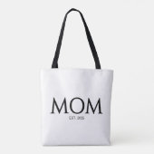Mom Established New Mom Gift Tasche (Rückseite)