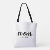 Mom Established New Mom Gift Tasche (Rückseite)