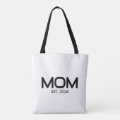 Mom Established New Mom Gift  Tasche (Rückseite)