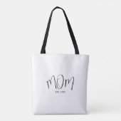 Mom Established New Mom Gift Tasche (Rückseite)