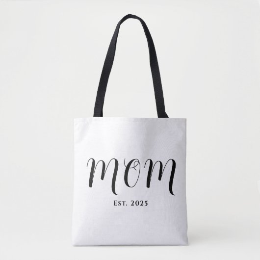 Mom Established New Mom Gift Tasche (Vorderseite)