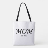 Mom Established New Mom Gift  Tasche (Rückseite)