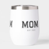 Mom Established New Mom Gift Thermal Wine (Rückseite)